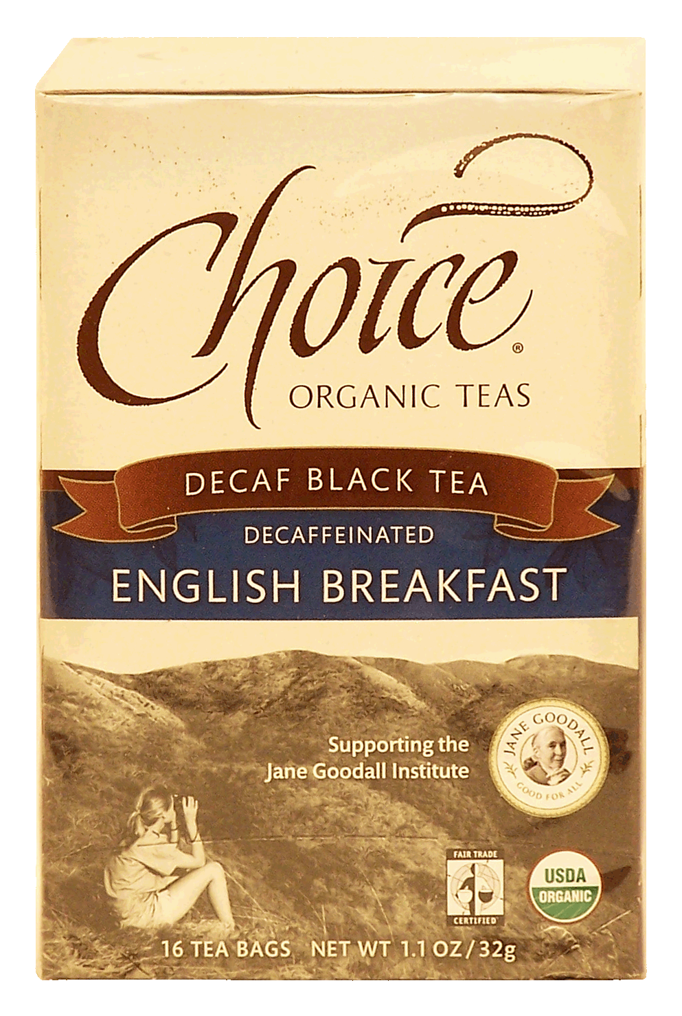 Choice English Breakfast decaffeinated black tea, 16-bags Full-Size Picture